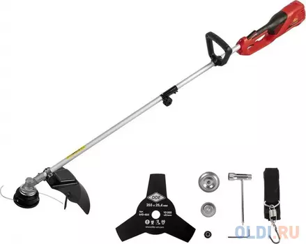 Триммер электрический DDE 791-882 ET1500R 1500 Вт верх двиг разъем прям вал ремень +диск