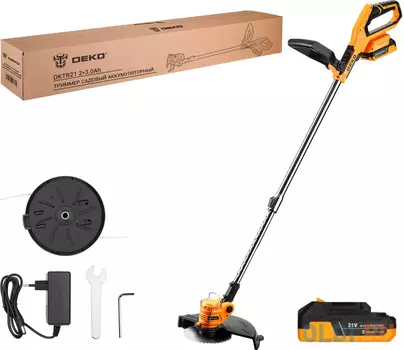 Триммер электрический Deko DKTR21 Max аккум. реж.эл.:нож