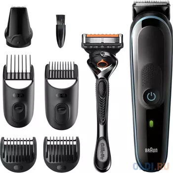 Триммер Braun MGK5355 черный/синий