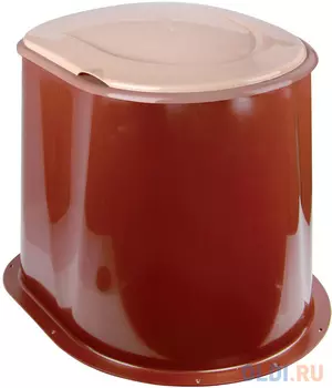 ТУАЛЕТ ДАЧНЫЙ ПЛАСТ. С КРЫШКОЙ (КОРИЧНЕВЫЙ) (1/5) "АЛЬТЕРНАТИВА" М1295