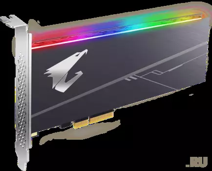 Твердотельный диск 512GB Gigabyte AORUS RGB AIC NVMe PCIe 3.0x4 [R/W - 3480/2100 MB/s] TLC 3D NAND