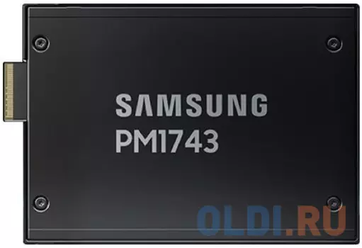 Твердотельный накопитель/ Samsung SSD PM1743, 7680GB, U.3(2.5" 15mm), NVMe, PCIe 5.0 x4 R/W 14000/6000MB/s, IOPs 2 500 000/300 000, TBW 14016, DW