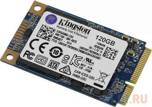 Твердотельный накопитель SSD 120 Gb Kingston mSATA 3 UV500MS (R520/W320MB/s) SUV500MS/120G