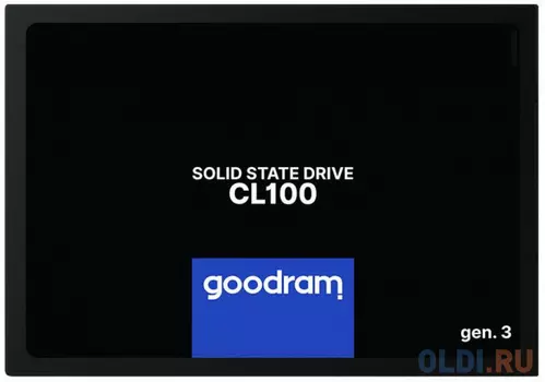 Твердотельный накопитель SSD 2.5" 120 Gb Goodram SSDPR-CL100-120-G3 Read 500Mb/s Write 360Mb/s 3D NAND TLC