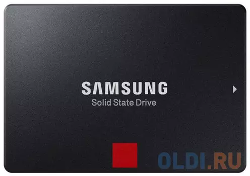 Твердотельный накопитель SSD 2.5" 1TB Samsung 860 PRO (R560/W530Mb/s, V-NAND 2-bit MLC, MJX, SATA 6Gb/s) (MZ-76P1T0BW)