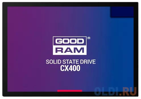 Твердотельный накопитель SSD 2.5" 256 Gb Goodram SSDPR-CX400-256 Read 550Mb/s Write 490Mb/s 3D NAND TLC