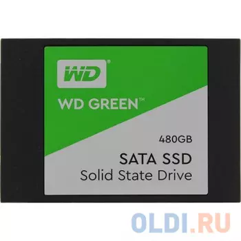 Твердотельный накопитель SSD 2.5" 480Gb Western Digital WD Green PC SSD WDS480G2G0A (SATA 6Gb/s, 2.5") (R545/W600Mb/s)