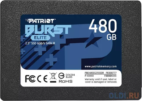 SSD накопитель Patriot Burst Elite 480 Gb SATA-III