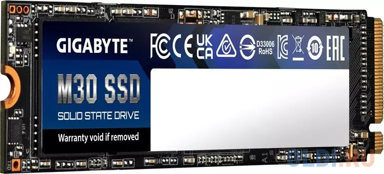 Твердотельный накопитель SSD M.2 1 Tb GigaByte M30 Read 3500Mb/s Write 3000Mb/s 3D NAND TLC GP-GM301TB-G