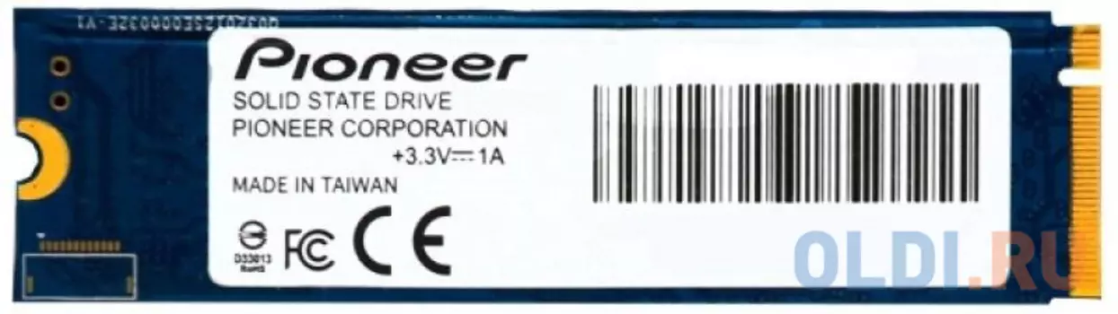 Твердотельный накопитель SSD M.2 256 Gb Pioneer APS-SE20 Read 3400Mb/s Write 3000Mb/s 3D NAND TLC