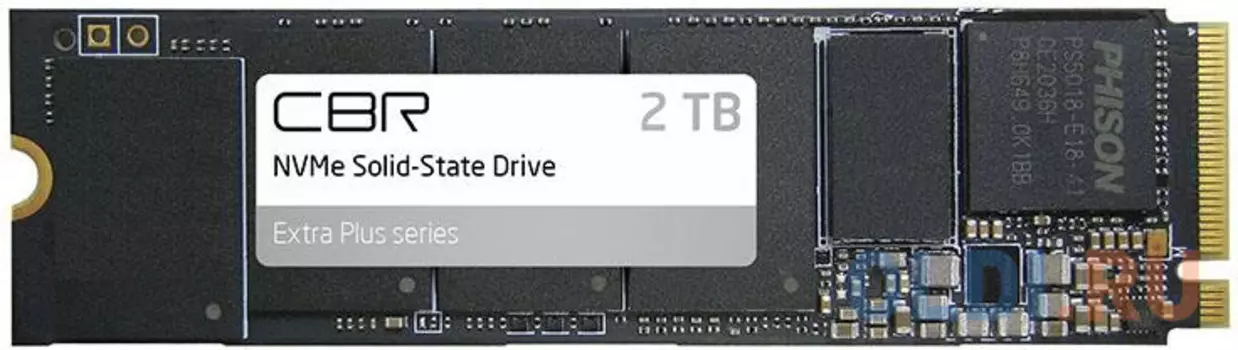 Твердотельный накопитель SSD M.2 2 Tb CBR SSD-002TB-M.2-EP22 Read 7000Mb/s Write 6900Mb/s 3D NAND TLC