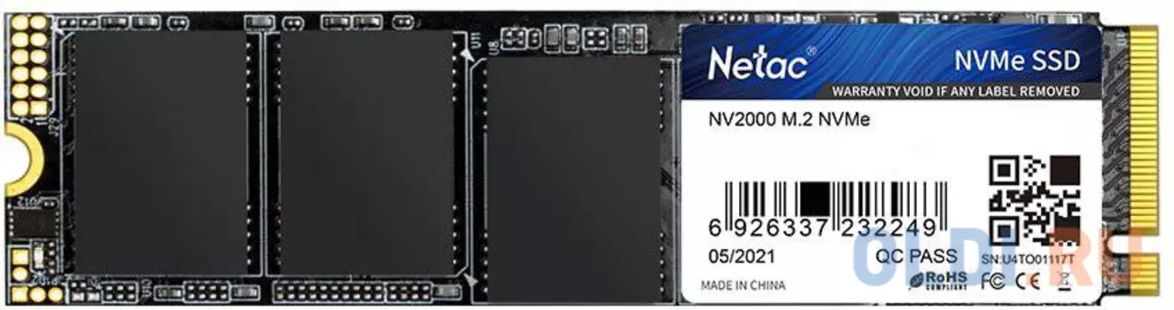 SSD накопитель Netac NV2000 512 Gb PCI-E 3.0 x4