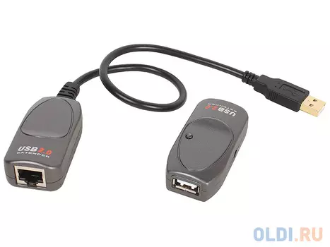 Удлинитель Aten UCE260 Удлинитель, USB 2.0, 60 метр., 1xUTP Cat5e, USB A-тип, Male/Female, без шнуров, Б.П. 220> 5V