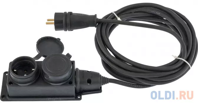 Удлинитель Denzel - 2 розетки 10 м