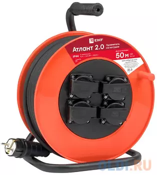 Удлинитель EKF UKA02-16-315R-4-50-IP44 4 розетки 50 м