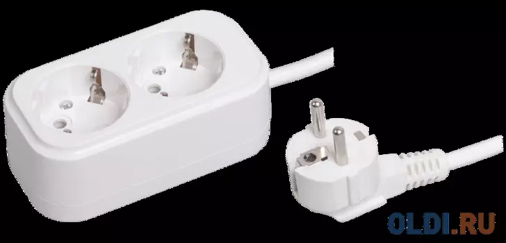 Удлинитель IEK Удлинитель У02 2 места 2Р+РЕ/3.0 метра 3х1мм2 16А/250В CLASSIC 2 розетки 3 м