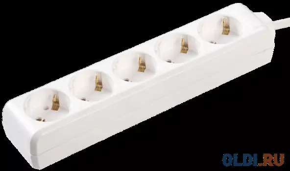 Удлинитель IEK Удлинитель У05 5 мест 2 Р + P Е /5метров 3х1мм2 16А/250 5 розеток 5 м