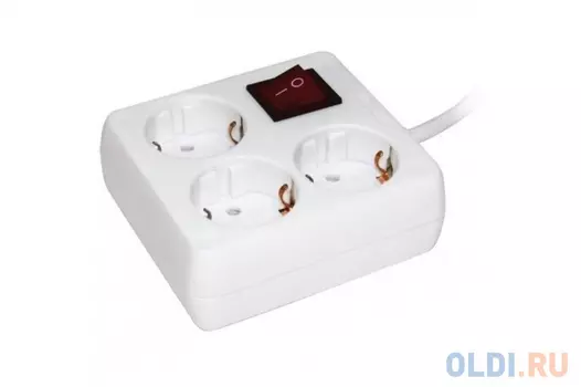 Удлинитель IEK Удлинитель У-С03К-выкл. 3 места 2 Р + P Е /3метра 3х1мм2 16А/250 3 розетки 3 м