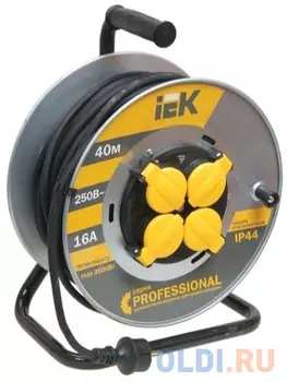 Удлинитель IEK WKP16-16-04-40-44 4 розетки 40 м