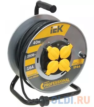 Удлинитель IEK WKP17-16-04-40-44 4 розетки 40 м