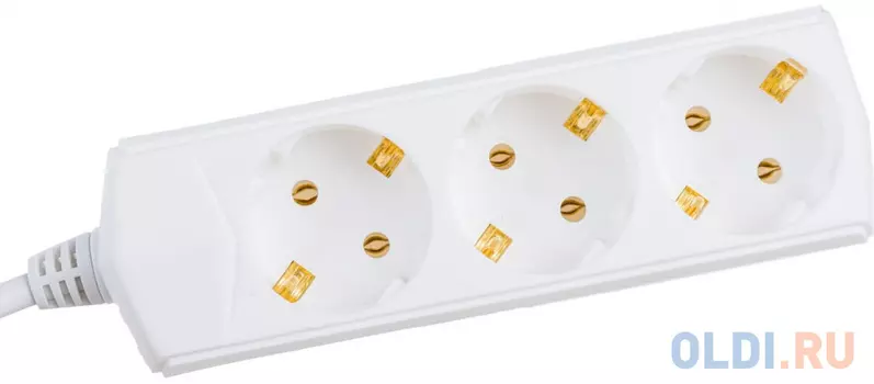 Удлинитель IEK WYP10-10-03-05-Z-G 3 розетки 5 м