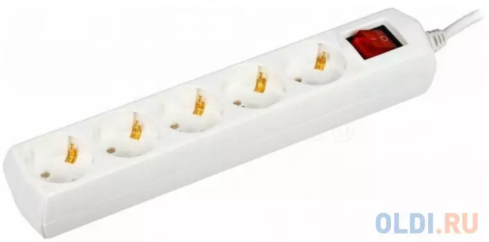 Удлинитель IEK WYP10-10-05-03-ZK-G 5 розеток 3 м