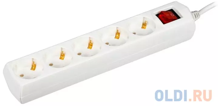 Удлинитель IEK WYP10-10-05-D15-ZK-G 5 розеток 1.5 м