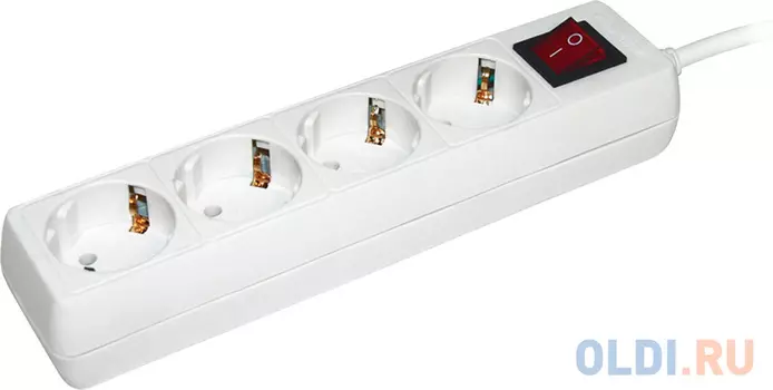 Удлинитель IEK WYP10-16-04-05-ZK-N 4 розетки 5 м