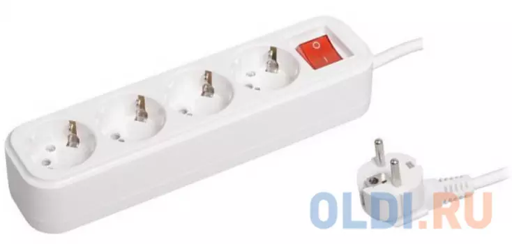 Удлинитель IEK WYP11-16-04-05-ZK 4 розетки 5 м