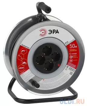 Удлинитель Эра Б0035319 4 розетки 50 м