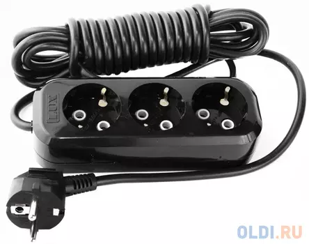 Удлинитель Lux У3-Е-05 3 розетки 5 м