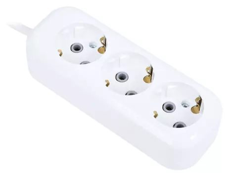 Удлинитель сетевой LUX У3-Е-10 3-местный с заземлением, 220В 16А, 10м (20)