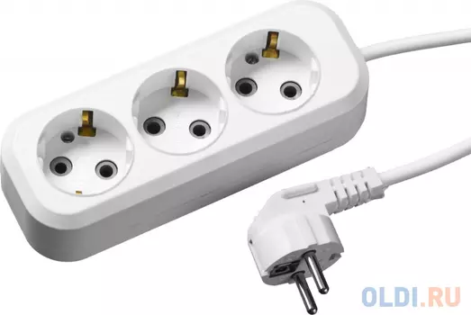 Удлинитель Сибин 55034-5 3 розетки 5 м