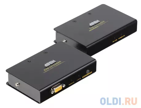 Удлинитель, SVGA+KBD+MOUSE PS2 ATEN, 150 метр., HD-DB15+2x6MINIDIN, Female, с KVM-шнуром, Б.П. 220> 5V, (100MHz;макс.разрешение 1280х1024;DDC2B;за