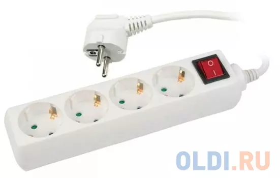 Удлинитель Uniel S-GCD4-3B 4 розетки 3 м белый