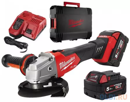 Углошлифовальная машина Milwaukee M18 FSAG125XB-502X FUEL 125 мм