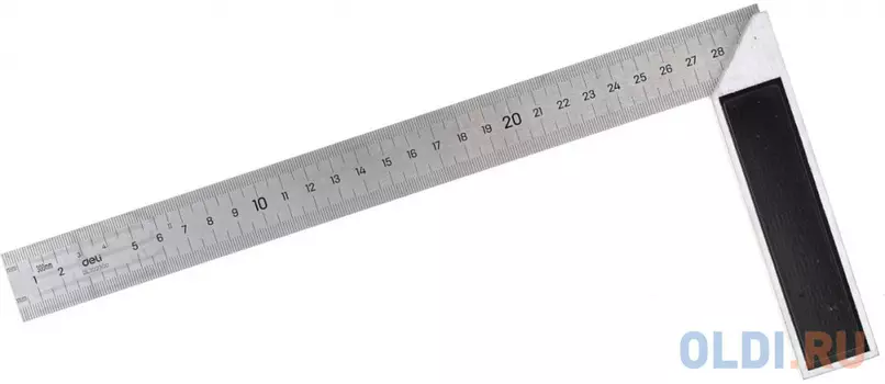 Угловая линейка DELI DL302300 30 см нержавеющая сталь