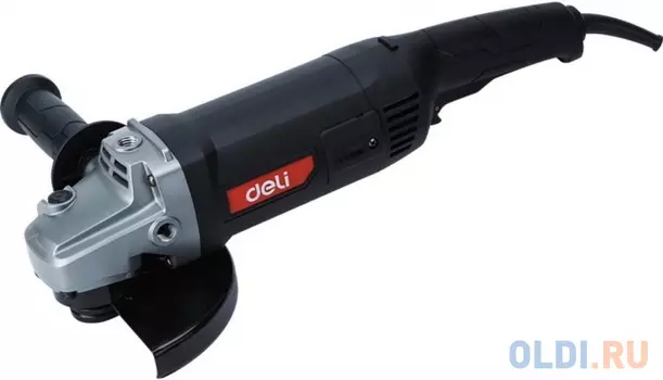 Угловая шлифмашина сетевая Deli DE-JM180-1E (2000Вт, 180мм, 8500об/мин, картон)