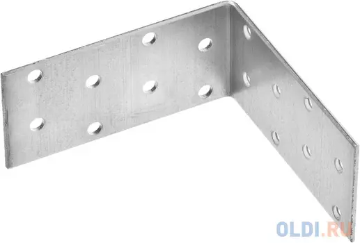 Уголок крепежный равносторонний УКР-2.0, 40х80х80 х 2мм, ЗУБР