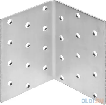 Уголок крепежный равносторонний УКР-2.0, 80х60х60 х 2мм, ЗУБР