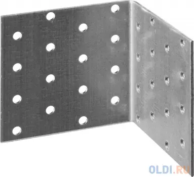 Уголок крепежный равносторонний УКР-2.0, 80х80х80 х 2мм, ЗУБР