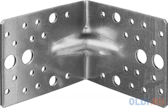 Уголок крепежный усиленный УКУ-2.5, 80х100х100 х 2.5мм, ЗУБР