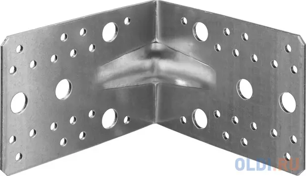 Уголок крепежный усиленный УКУ-2.5, 90х130х130 х 2.5мм, ЗУБР