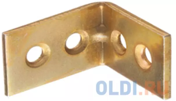 Уголок мебельный узкий УМ-2.0, 50х50х17 х 2мм, желтый цинк, ЗУБР