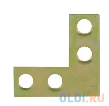 УГОЛОК ПЛОСКИЙ №1 30*30 ММ ЦИНК (240/2880) "НОРА-М"