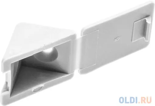 Уголок ЗУБР 4-308256-3 мебельный с шурупом, цвет белый, 4,0x15мм, 4шт