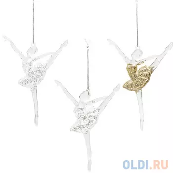Украшение декоративное БАЛЕРИНА, 14*6 см, акрил, 3 цвета.