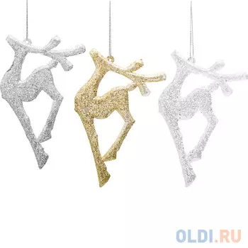Украшение декоративное ОЛЕНЬ, 14*9 см, акрил, 3 цвета