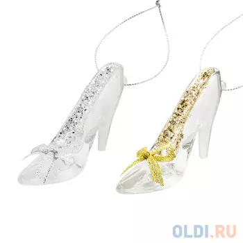 Украшение декоративное ТУФЕЛЬКА, 9 см, акрил, 2 цвета