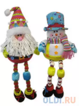 Украшение елочное ДЕД МОРОЗ,33 см,2 вида,в пакете,полиэстр